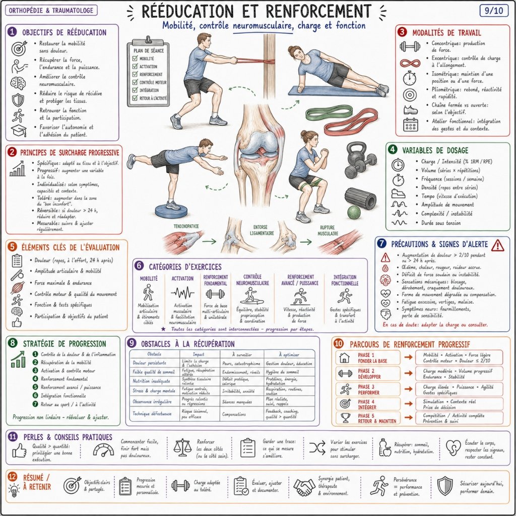 Rééducation et Renforcement : Mobilité, Contrôle Neuromusculaire & Dosage