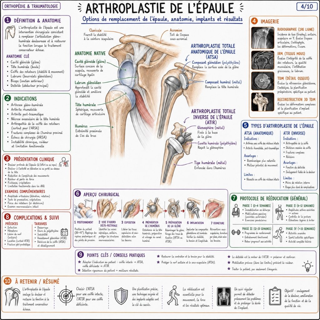Arthroplastie de l'Épaule : Options de Remplacement & Résultats