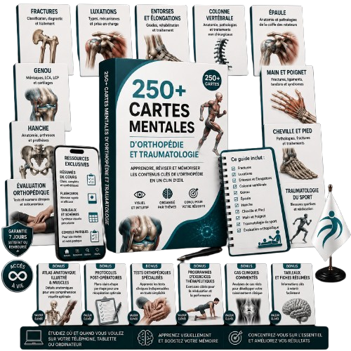 Pack de +250 CARTES MENTALES D'ORTHOPÉDIE ET TRAUMATOLOGIE